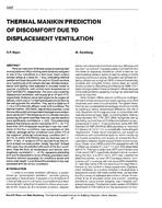 3307 — Thermal Manikin Prediction of Discomfort Due to Displacement Ventilation