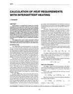 3315 — Calculation of Heat Requirements with Intermittent Heating