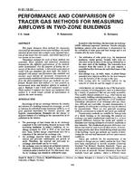 IN-91-18-2 — Performance and Comparison of Tracer Gas Methods for Measuring Air Flows in Two-Zone Buildings