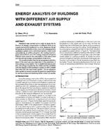 3341 — Energy Analysis of Buildings with Different Air Supply and Exhaust Systems