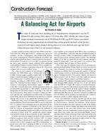 Construction Forecast: A Balancing Act for Airports