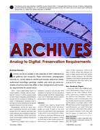 Archives — Analog to Digital: Preservation Requirements