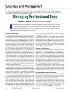 Business and Management: Managing Professional Fees