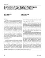 KC-03-01-2 — Evaluation of Flow Capture Techniques for Measuring HVAC Grille Airflows