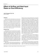 KC-03-01-5 — Effect of Airflow and Heat Input Rates on Duct Efficiency