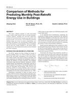 KC-03-02-3 — Comparison of Methods for Predicting Monthly Post-Retrofit Energy Use in Buildings