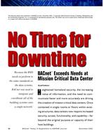 No Time For Downtime: BACnetÃ‚Â® Exceeds Needs at Mission Critical Data Center