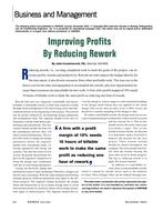 Business and Management: Improving Profits By Reducing Rework