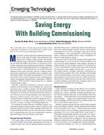 Emerging Technologies: Saving Energy with Building Commissioning