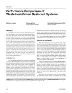 KC-03-05-3 — Performance Comparison of Waste Heat-Driven Desiccant Systems