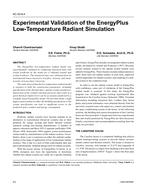 KC-03-06-4 — Experimental Validation of the EnergyPlus Low-Temperature Radiant Simulation