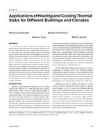 KC-03-07-2 — Applications of Heating and Cooling Thermal Slabs for Different Buildings and Climates