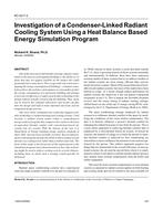 KC-03-07-3 — Investigation of a Condenser-Linked Radiant Cooling System Using a Heat Balance Based