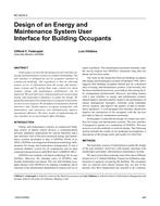 KC-03-08-3 — Design of an Energy and Maintenance System User Interface for Building Occupants