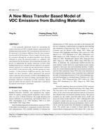 KC-03-11-4 — New Mass Transfer Based Model of VOC Emissions from Building Materials