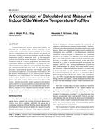 KC-03-12-2 — A Comparison of Calculated and Measured Indoor-Side Window Temperature Profiles