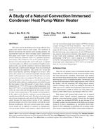 4628 — A Study of a Natural Convection Immersed Condenser Heat Pump Water Heater