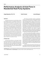 4630 — Performance Analysis of Axial Fans in Residential Heat Pump Systems