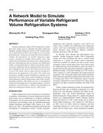 4636 — A Network Model to Simulate Performance of Variable Refrigerant Volume Refrigeration Systems