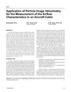 4640 — Application of Particle Image Velocimetry for the Measurement of the Airflow Characteristics in an Aircraft Cabin