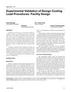 4645 (RP-1117) — Experimental Validation of Design Cooling Load Procedures: Facility Design