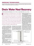 Emerging Technologies: Drain Water Heat Recovery