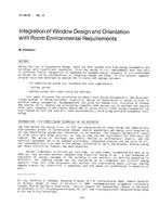 AT-84-16-4 — Integration of Window Design and Orientation with Room Environmental Requirements