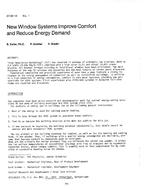 AT-84-18-1 — New Window Systems Improve Comfort and Reduce Energy Demand