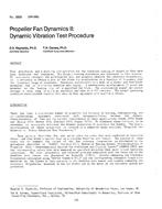 AT-2820 (RP-266) — Propeller Fan Dynamics II: Dynamic Vibration Test Procedure