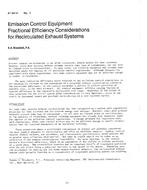 AT-84-14-2 — Emission Control Equipment Fractional Efficiency Considerations for Recirculated Exhaust Systems