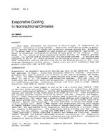 AT-84-03-3 — Evaporative Cooling in Nontraditional Climates