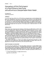 AT-84-04-2 — Comparison of Field Performance of a High-Efficiency Heat Pump with and without a Desuperheater Water Heater