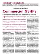 Emerging Technologies: Commercial GSHPs: Benefits Belie Lack of Popularity