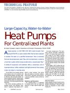 Large-Capacity, Water-to-Water Heat Pumps for Centralized Plants