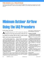 Minimum Outdoor Airflow Using the IAQ Procedure