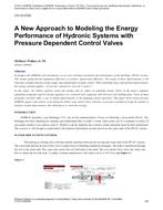 CH-12-C032 — A New Approach to Modeling the Energy Performance of Hydronic Systems with Pressure Dependent Control Valves