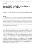 CH-12-C019 — Using CUSUM Method to Detect Faults in Secondary HVAC Systems