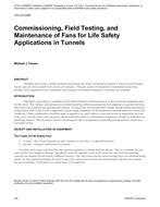 CH-12-C036 — Commissioning, Field Testing, and Maintenance of Fans for Life Safety Applications in Tunnels