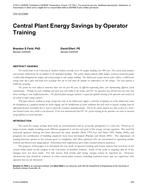 CH-12-C040 — Central Plant Energy Savings by Operator Training