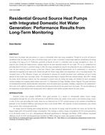 CH-12-C006 — Residential Ground Source Heat Pumps with Integrated Domestic Hot Water Generation: Performance Results from Long-Term Monitoring