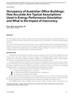 CH-12-C027 — Occupancy of Australian Office Buildings: How Accurate Are Typical Assumptions Used in Energy Performance Simulation and What is the Impact of Inaccuracy