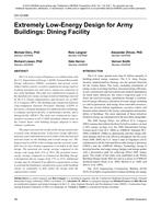 CH-12-009 — Extremely Low-Energy Design for Army Buildings: Dining Facility