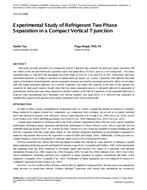 CH-12-C086 — Experimental Study of Refrigerant Two Phase Separation in a Compact Vertical T-junction