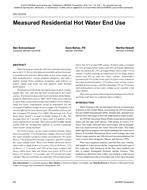 CH-12-014 — Measured Residential Hot Water End Use