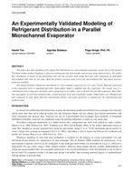 CH-12-C048 — An Experimentally Validated Modeling of Refrigerant Distribution in a Parallel Microchannel Evaporator