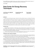 CH-12-C002 — Data Center Air Energy Recovery Techniques