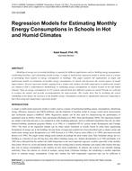 CH-12-C028 — Regression Models for Estimating Monthly Energy Consumptions in Schools in Hot and Humid Climates