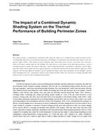 CH-12-C034 — The Impact of a Combined Dynamic Shading System on the Thermal Performance of Building Perimeter Zones