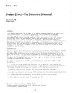 AC-83-17-5 — System Effect: The Balancer's Dilemma?