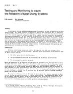 AC-83-14-3 — Testing and Monitoring to Insure the Reliability of Solar Energy Systems